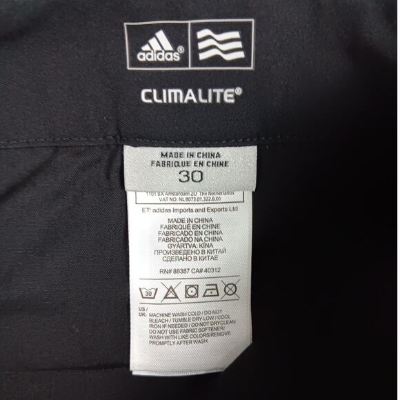 Adidas Climalite Performance Stretch Shorts Mens 30X10 Black Golf Athletic - Picture 8 of 16